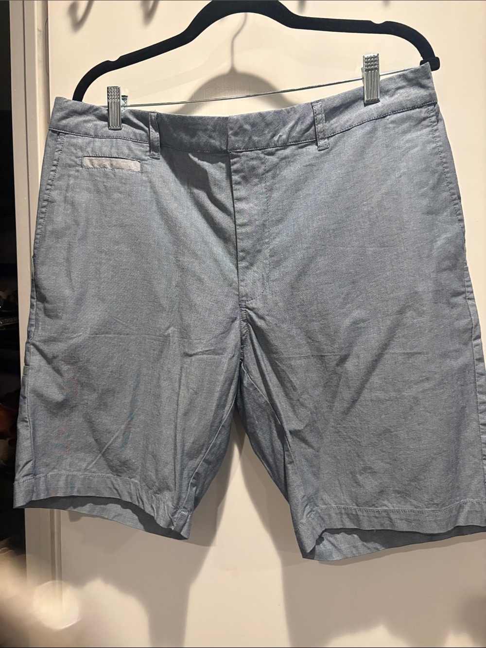 Linksoul Pale Blue Flat-Front Men's Shorts